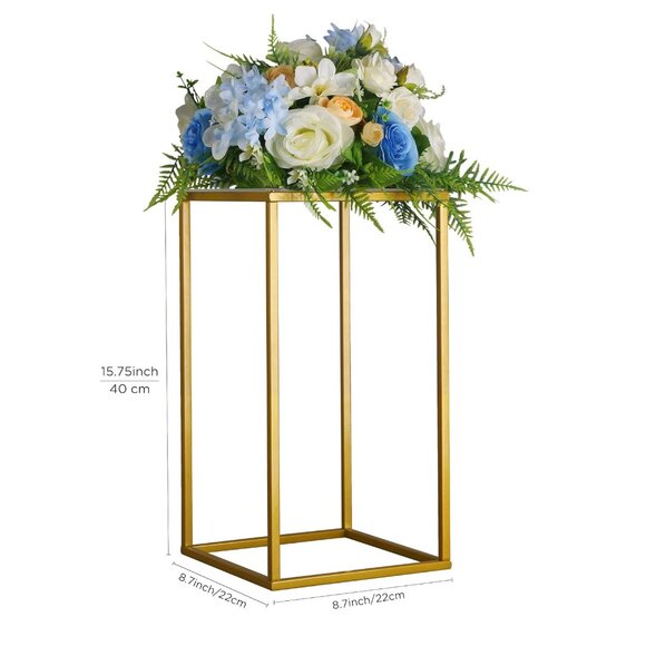 Gold Wedding Flower Centerpiece Stand Bridal Floral Arrangement Display Stand - Picture 5 of 7